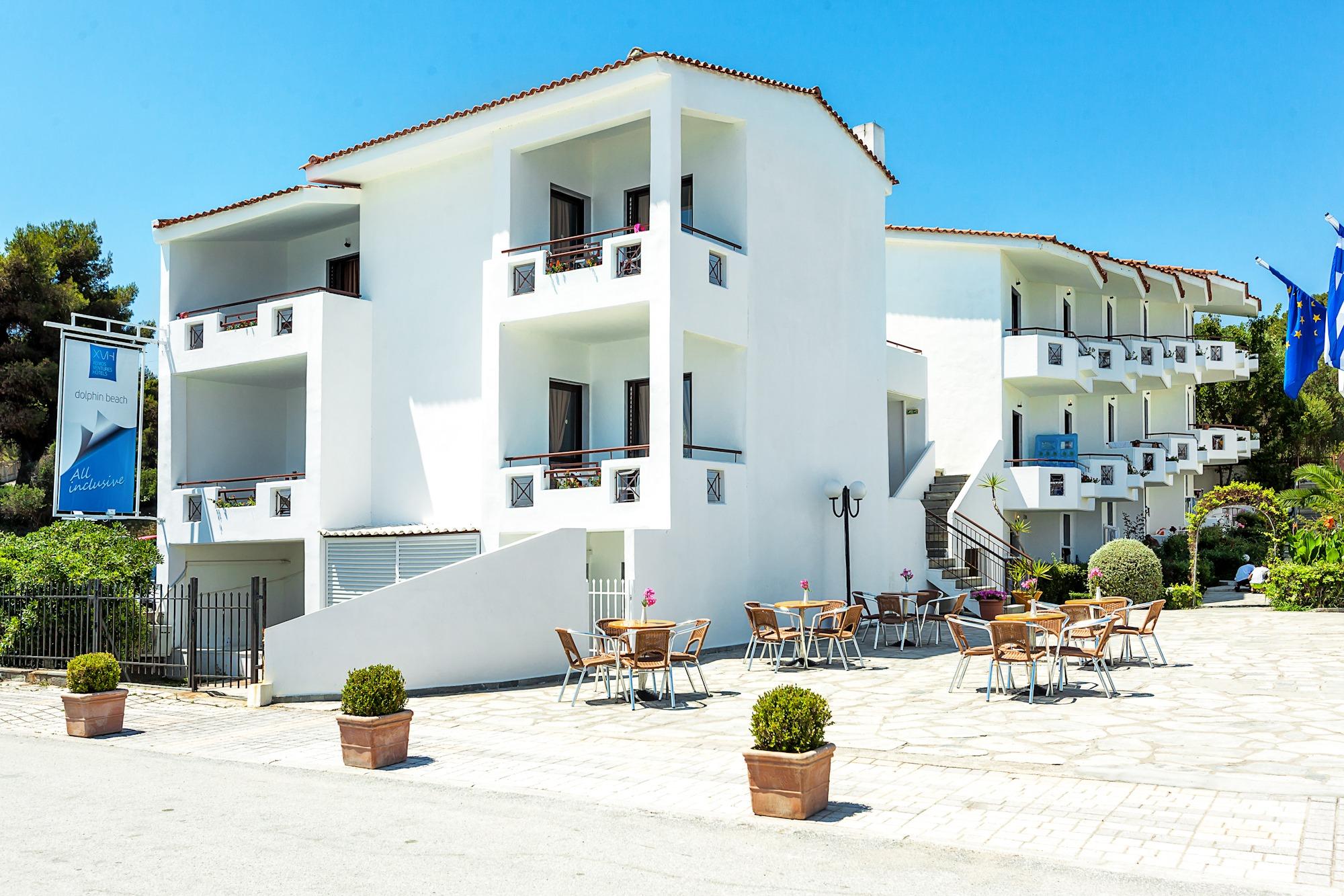 Xenios Dolphin Beach Hotel Posidi Exteriér fotografie