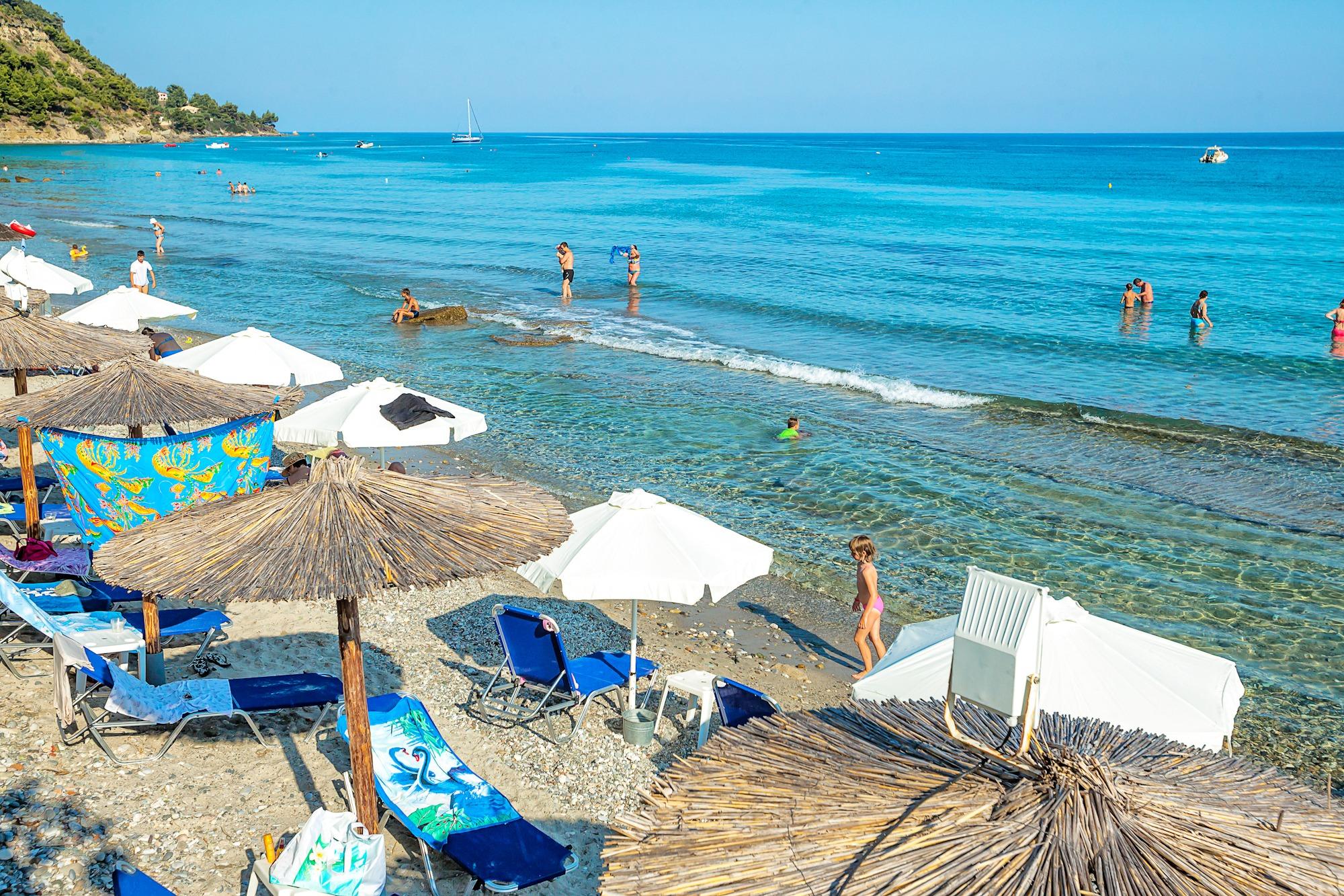 Xenios Dolphin Beach Hotel Posidi Exteriér fotografie